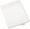 A Picture of product AVE-12392 Avery® Legal Index Divider, Exhibit Alpha Letter, Style Avery-Style Preprinted Bottom Tab Dividers, 26-Tab, S, 11 x 8.5, White, 25/Pack