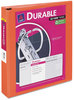 A Picture of product AVE-17031 Avery® Durable View Binder with DuraHinge® and Slant Rings 3 2" Capacity, 11 x 8.5, Black