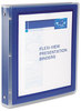 A Picture of product AVE-17638 Avery® Flexi-View® Binder with Round Rings 3 1.5" Capacity, 11 x 8.5, Navy Blue