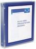 A Picture of product AVE-17685 Avery® Flexi-View® Binder with Round Rings 3 1" Capacity, 11 x 8.5, Navy Blue