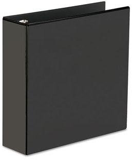 Avery® Showcase Economy View Binder with Round Rings 3 3" Capacity, 11 x 8.5, Black