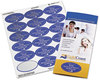 A Picture of product AVE-22820 Avery® Oval Labels with Sure Feed® Technology w/ and Easy Peel, 2 x 3.33, Glossy White, 80/Pack