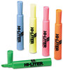 A Picture of product AVE-24000 Avery® HI-LITER® Desk-Style Highlighters Fluorescent Yellow Ink, Chisel Tip, Yellow/Black Barrel, Dozen