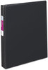 A Picture of product AVE-27202 Avery® Durable Non-View Binder with DuraHinge® and Slant Rings 3 1.5" Capacity, 11 x 8.5, Red