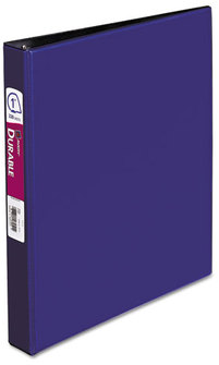 Avery® Durable Non-View Binder with DuraHinge® and Slant Rings 3 1" Capacity, 11 x 8.5, Blue