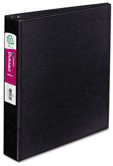 Avery® Durable Non-View Binder with DuraHinge® and Slant Rings 3 1.5" Capacity, 11 x 8.5, Black