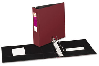 Avery® Durable Non-View Binder with Slant Rings,  11 x 8 1/2, 3", Burgundy