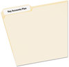 A Picture of product AVE-45366 Avery® EcoFriendly Permanent File Folder Labels 0.66 x 3.44, White, 30/Sheet, 50 Sheets/Pack