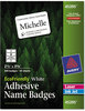A Picture of product AVE-45395 Avery® EcoFriendly Adhesive Name Badge Labels 3.38 x 2.33, White, 400/Box
