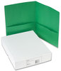 A Picture of product AVE-47987 Avery® Two-Pocket Folder 40-Sheet Capacity, 11 x 8.5, Green, 25/Box