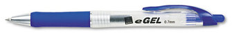 Avery® eGEL® Retractable Gel Pen Medium 0.7 mm, Blue Ink, Barrel