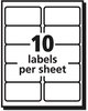 A Picture of product AVE-5663 Avery® Matte Clear Easy Peel® Mailing Labels with Sure Feed® Technology w/ Laser Printers, 2 x 4, 10/Sheet, 50 Sheets/Box