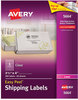 A Picture of product AVE-5664 Avery® Matte Clear Easy Peel® Mailing Labels with Sure Feed® Technology w/ Laser Printers, 3.33 x 4, 6/Sheet, 50 Sheets/Box