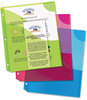 A Picture of product AVE-75310 Avery® Corner Lock™ 3-Pocket Binder Pockets Three-Pocket Pocket, 9.25 x 11.25, Assorted Color, 3/Pack