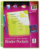 A Picture of product AVE-75310 Avery® Corner Lock™ 3-Pocket Binder Pockets Three-Pocket Pocket, 9.25 x 11.25, Assorted Color, 3/Pack