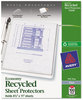 A Picture of product AVE-75539 Avery® Recycled Economy Weight Clear and Semi Sheet Protector Top-Load Polypropylene 100/Box