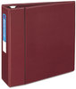 A Picture of product AVE-79364 Avery® Heavy-Duty Non-View Binder with DuraHinge® and One Touch EZD® Rings Locking 3 4" Capacity, 11 x 8.5, Maroon