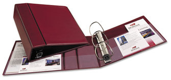 Avery® Heavy-Duty Non-View Binder with DuraHinge® and One Touch EZD® Rings Locking 3 4" Capacity, 11 x 8.5, Maroon