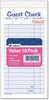 A Picture of product ABF-10450SW Adams® Guest Check Pad,  Carbonless Duplicate, 6 7/8 x 3 3/8, 50 Forms, 10/Pack