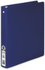 A Picture of product ACC-39712 ACCO ACCOHIDE® Poly Round Ring Binder,  35-pt. Cover, 1" Cap, Dark Blue