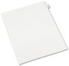 A Picture of product AVE-01077 Avery® Preprinted Style Legal Dividers Exhibit Side Tab Index 10-Tab, 77, 11 x 8.5, White, 25/Pack, (1077)