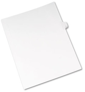 Avery® Preprinted Allstate® Style Legal Dividers Exhibit Side Tab Index 26-Tab, J, 11 x 8.5, White, 25/Pack