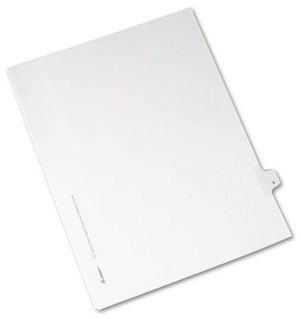 Avery® Preprinted Legal Exhibit Index Tab Dividers with Black and White Tabs,  Title: 6, Letter, White, 25/Pack