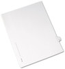 A Picture of product AVE-82204 Avery® Preprinted Legal Exhibit Index Tab Dividers with Black and White Tabs,  Title: 6, Letter, White, 25/Pack