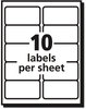 A Picture of product AVE-8663 Avery® Matte Clear Easy Peel® Mailing Labels with Sure Feed® Technology w/ Inkjet Printers, 2 x 4, 10/Sheet, 25 Sheets/Pack