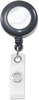 A Picture of product AVT-75407 Advantus® Deluxe Retractable ID Card Reel,  24" Extension, Black, 12/Box