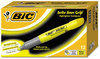 A Picture of product BIC-BLMG11YW BIC® Brite Liner® Chisel Highlighters,  Chisel Tip, Fluorescent Yellow Ink, Dozen