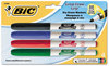 A Picture of product BIC-GDEP41ASST BIC® Great Erase® Grip Fine Point Dry Erase Marker,  Assorted, 4/Set