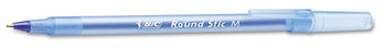 BIC® Round Stic™ Xtra Precision & Xtra Life Ballpoint Pen,  Blue Ink, 1mm, Medium, 60/Box