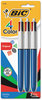 A Picture of product BIC-MMP31 BIC® 4-Color™ Retractable Ballpoint Pen,  Assorted Ink, 1mm, Medium, 3/Pack