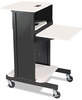 A Picture of product BLT-89759 BALT® Adjustable Presentation Cart,  18w x 30d x 40-1/4h, Black/Gray