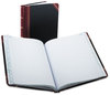 A Picture of product BOR-21300R Boorum & Pease® Extra-Durable Bound Book,  Record Rule, Black Cover, 300 Pages, 8 1/8 x 10 3/8