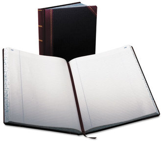 Boorum & Pease® Extra-Durable Bound Book,  Black Cover, 300 Pages, 10 7/8 x 14 1/8