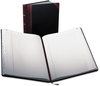 A Picture of product BOR-23300R Boorum & Pease® Extra-Durable Bound Book,  Black Cover, 300 Pages, 10 7/8 x 14 1/8