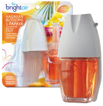 BRIGHT Air® Electric Scented Oil Air Freshener Warmer and Refill Combo,  Hawaiian Blossoms and Papaya