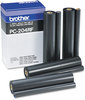 A Picture of product BRT-PC204RF Brother PC204RF Thermal Transfer Refill Roll,  Black, 4/PK