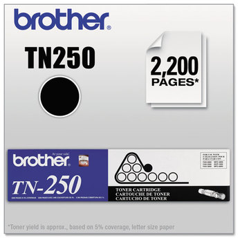 Brother TN250 Toner Cartridge,  Black