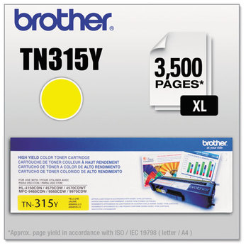 Brother TN310BK-TN315Y Toner,  Yellow