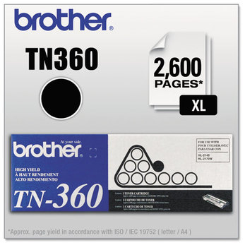 Brother TN360 Toner,  Black