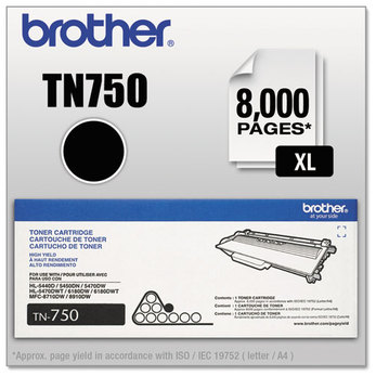 Brother TN720, TN750 Toner,  Black