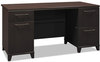 A Picture of product BSH-2960MCA203 Bush® Enterprise Collection Double Pedestal Desk,  Mocha Cherry (Box 2 of 2)