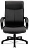 A Picture of product BSX-VL685SB11 HON® Validate™ Big & Tall Leather Chair and Supports Up to 450 lb, 18.75" 21.5" Seat Height, Black