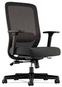 HON® Exposure™ Mesh High-Back Task Chair Supports Up to 250 lb, 18" 21.5" Seat Height, Black