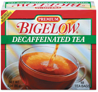 Bigelow® Single Flavor Tea Bags,  Decaffeinated Black, 48 Bags/Box