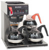 A Picture of product BUN-CWTF153LP BUNN® CWTF-3 Three Burner Automatic Coffee Brewer,  Stainless Steel, Black