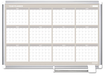 MasterVision® Planning Board,  48x36, Aluminum Frame